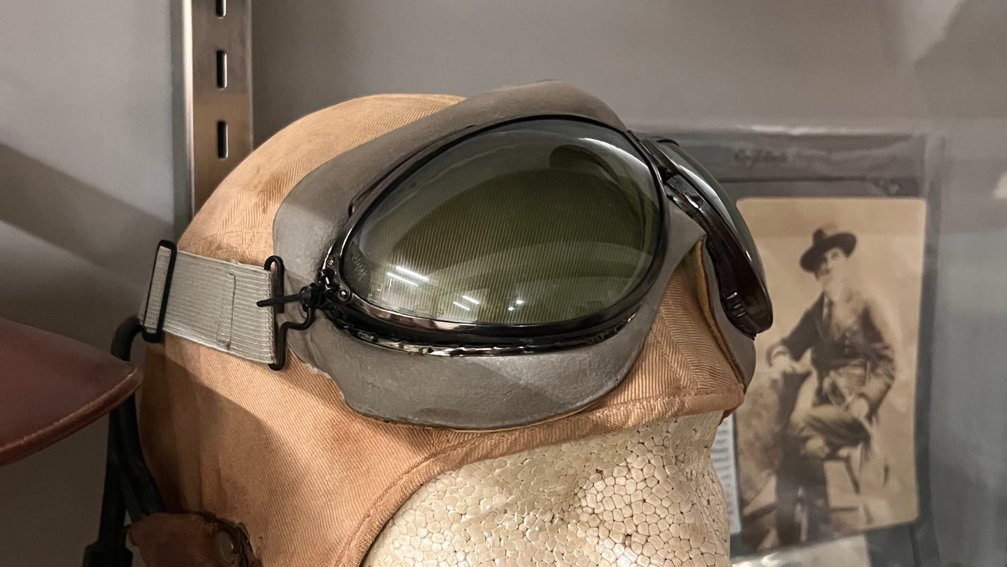 WWII Navy Flight Cap w/ Goggles