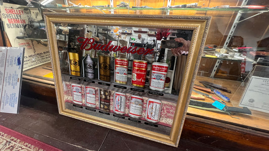 Budweiser History of Cans Mirror