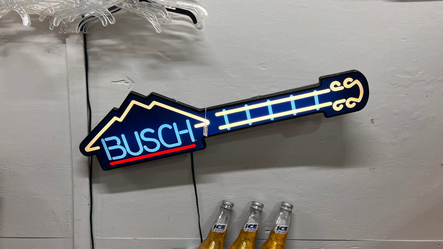 Lighted Busch Beer Sign